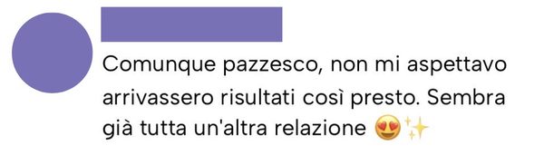 Messaggio da un cliente