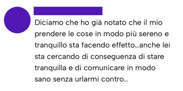 Messaggio da un cliente