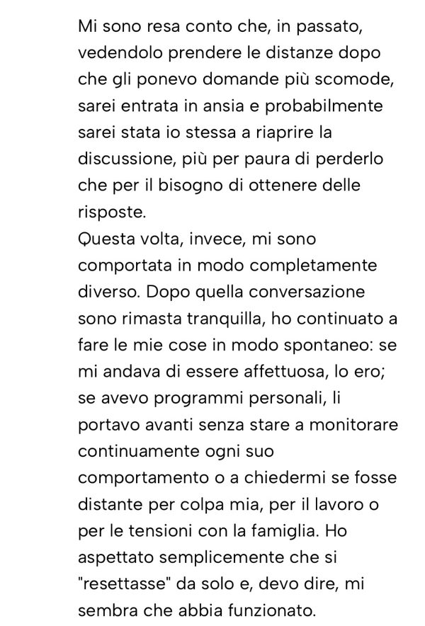 Messaggio da un cliente