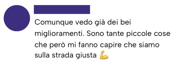Messaggio da un cliente